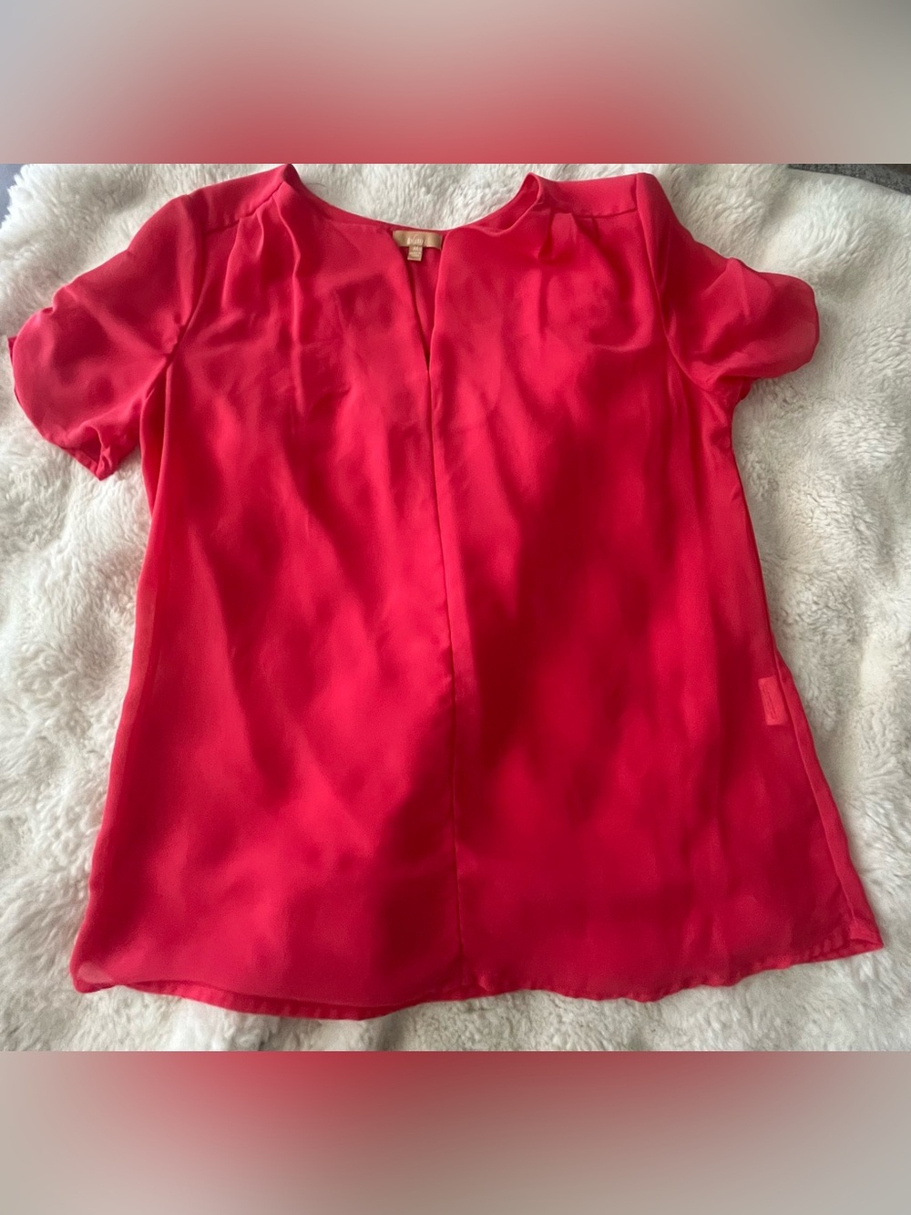 Takara Bright Pink Short Sleeve Blouse